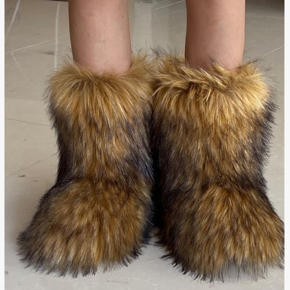 Faux Fur Women's Boots